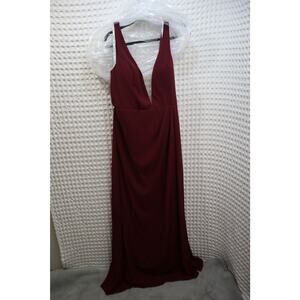Size 14 Wine Colored Formal dress. Never worn